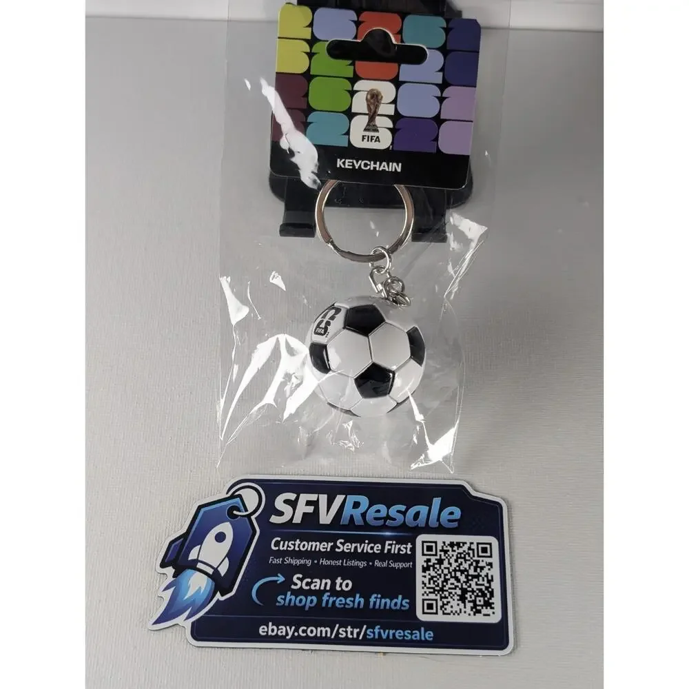 FIFA World Cup 2026 Soccer Ball Keychain Official Licensed F26-KC-0059 New
